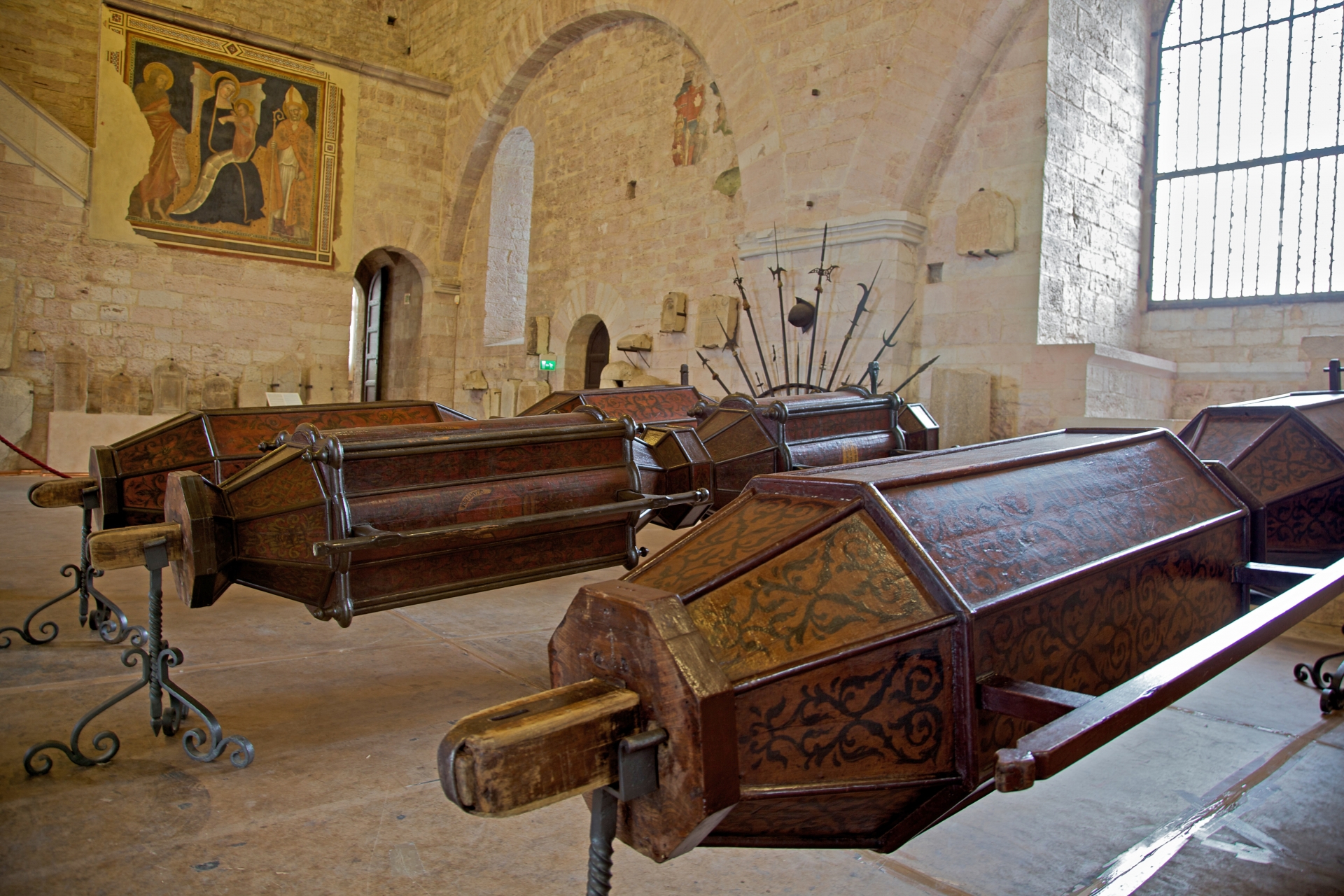 Mountain bike trail from Gubbio to mount Sant'Ubaldo