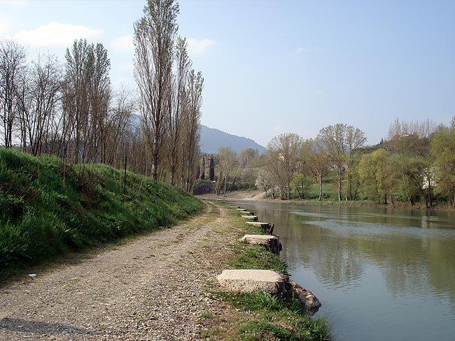 Fermes et domaines le long de la vallée du Tibr